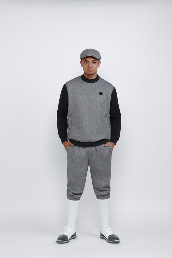 IZREEL ウールライクVE / WH×BK