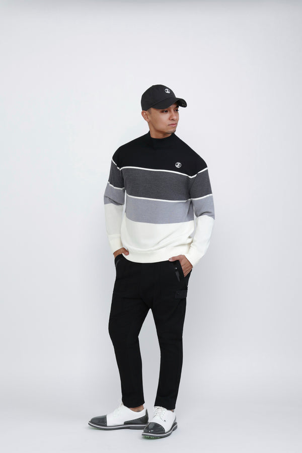 IZREEL ハイネックニット / BK