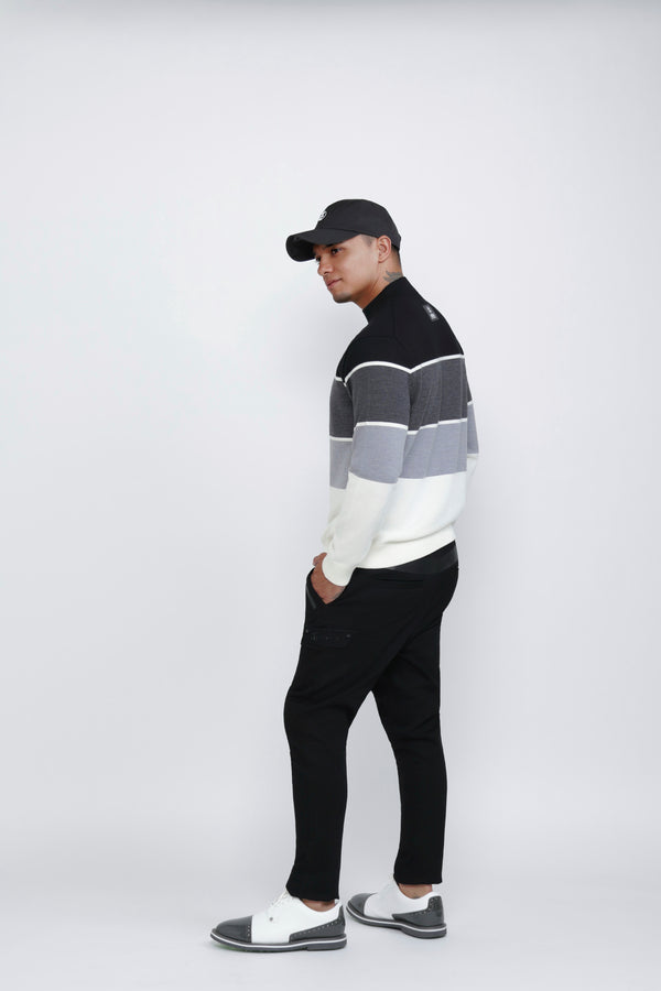 IZREEL ハイネックニット / BK