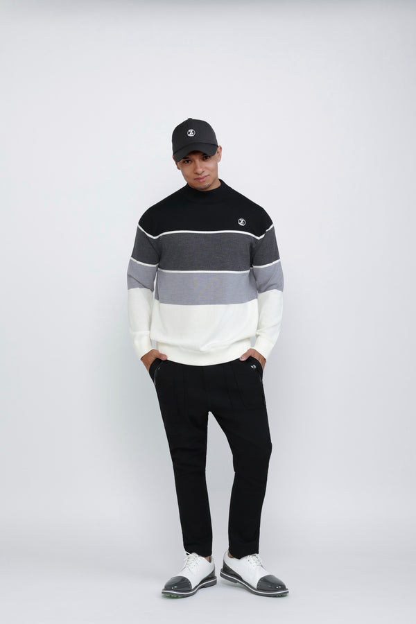 IZREEL ハイネックニット / BK