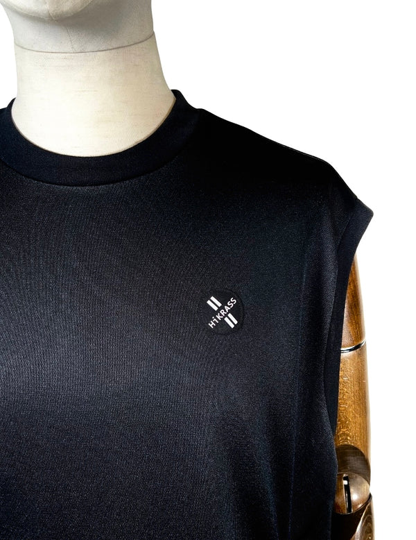IZREEL × HiKRASS クルーネックベスト / BK