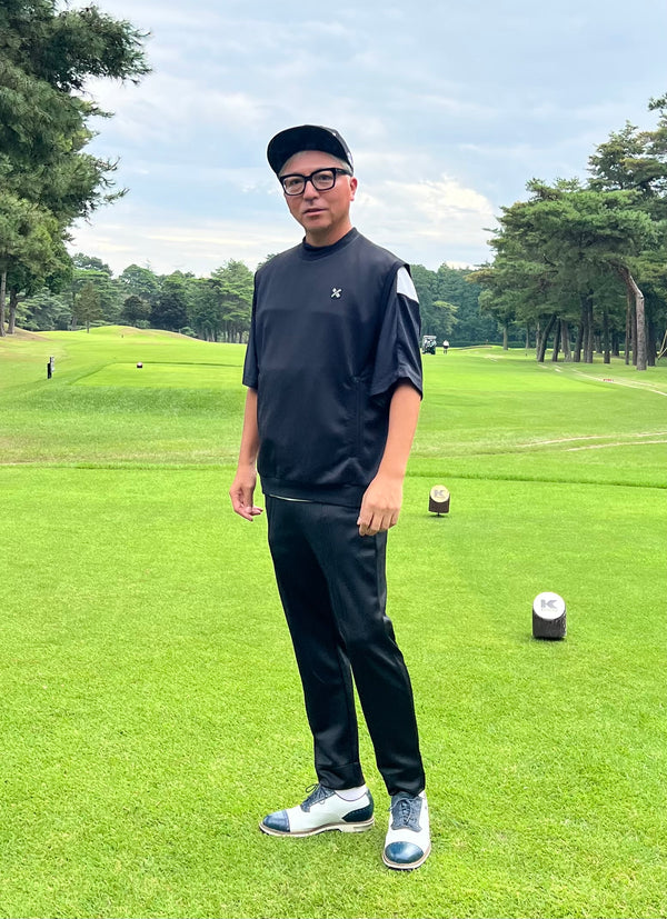 IZREEL × HiKRASS クルーネックベスト / BK