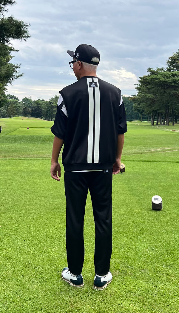 IZREEL × HiKRASS クルーネックベスト / BK