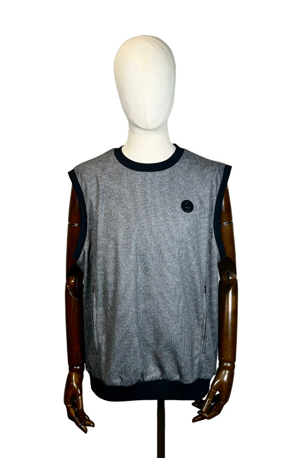 IZREEL ウールライクVE / WH×BK