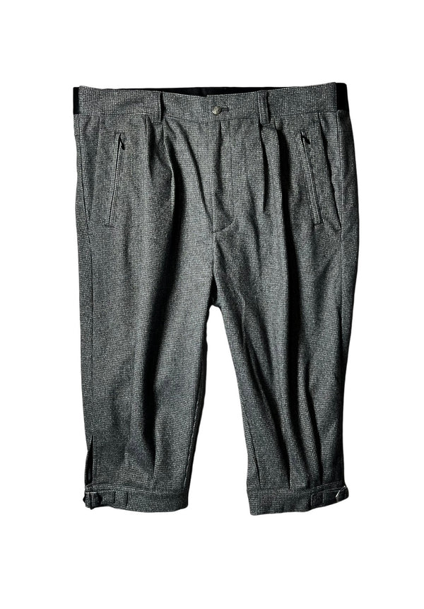 IZREEL ウールライクニッカ / WH×BK