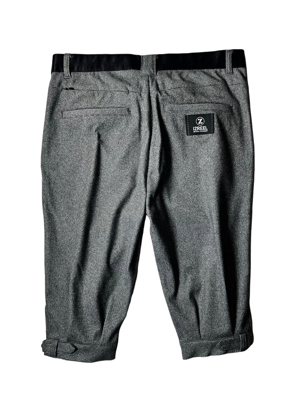 IZREEL ウールライクニッカ / WH×BK