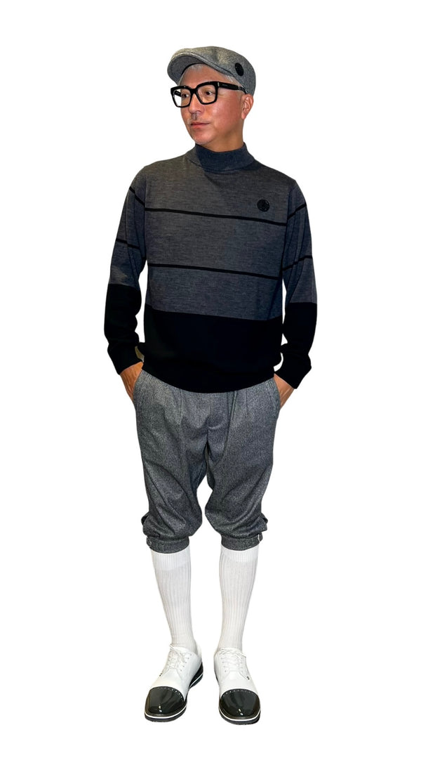 IZREEL ハイネックニット / GRAY