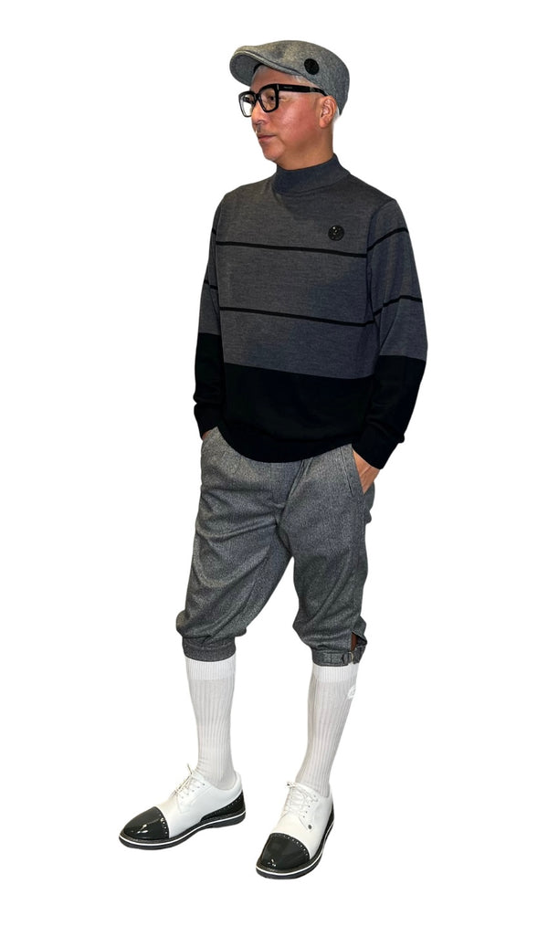 IZREEL ハイネックニット / GRAY