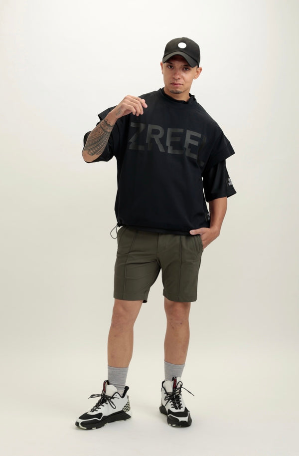 IZREEL ナイロンハーフPT / OLIVE
